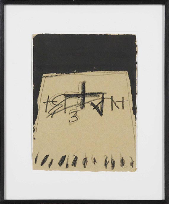 Antoni Tàpies - Forma de Trapezi (52) - Image du cadre