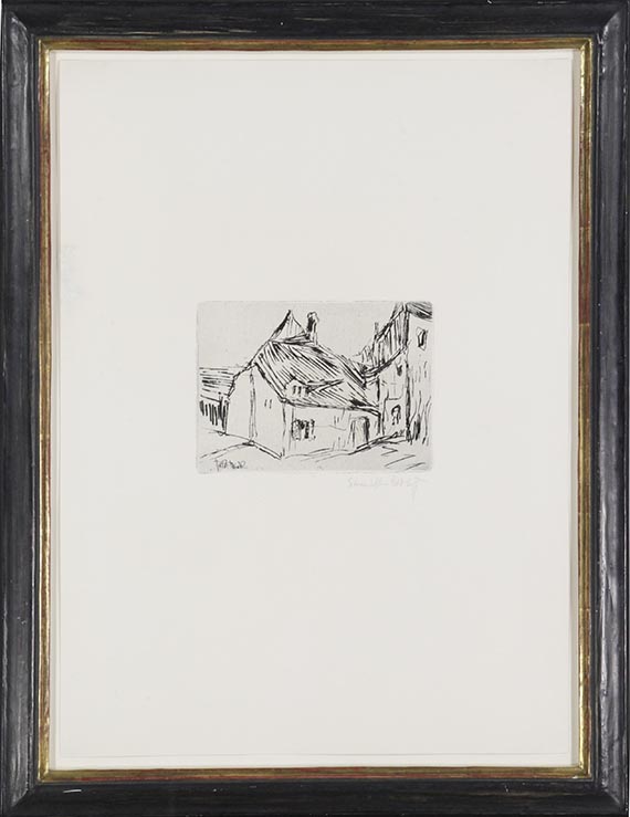 Karl Schmidt-Rottluff - Altdresdener Häuser - Image du cadre