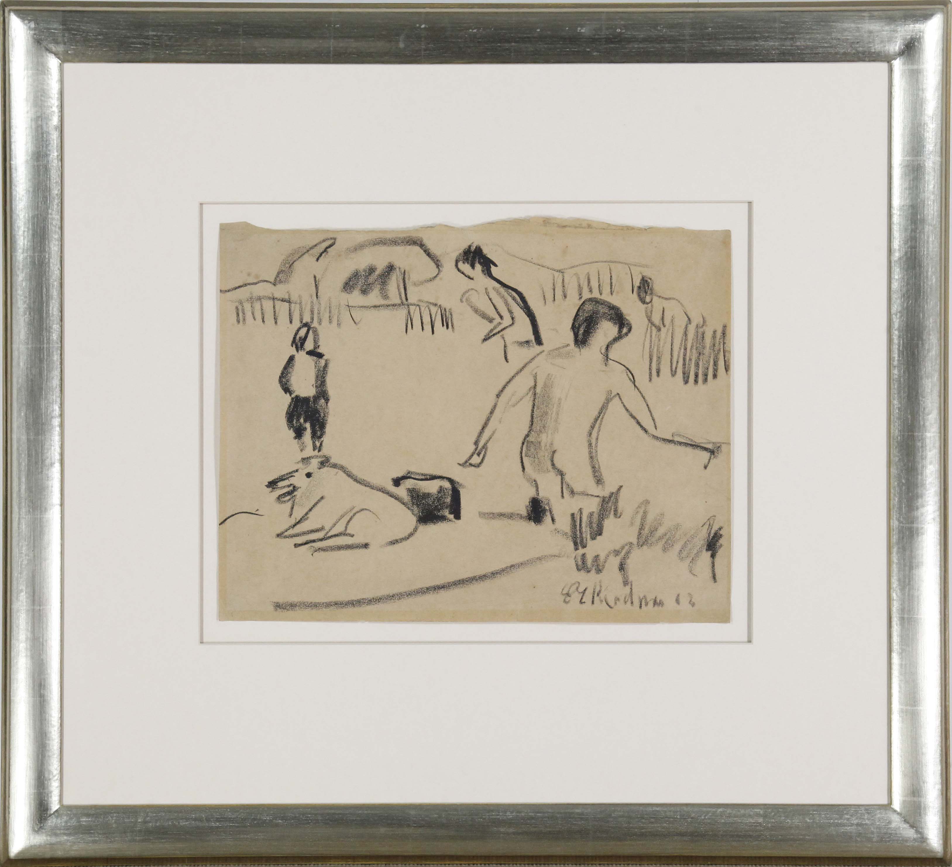 Ernst Ludwig Kirchner - Badende in Moritzburg - Image du cadre