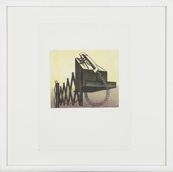 Konrad Klapheck - Der Statthalter - Image du cadre