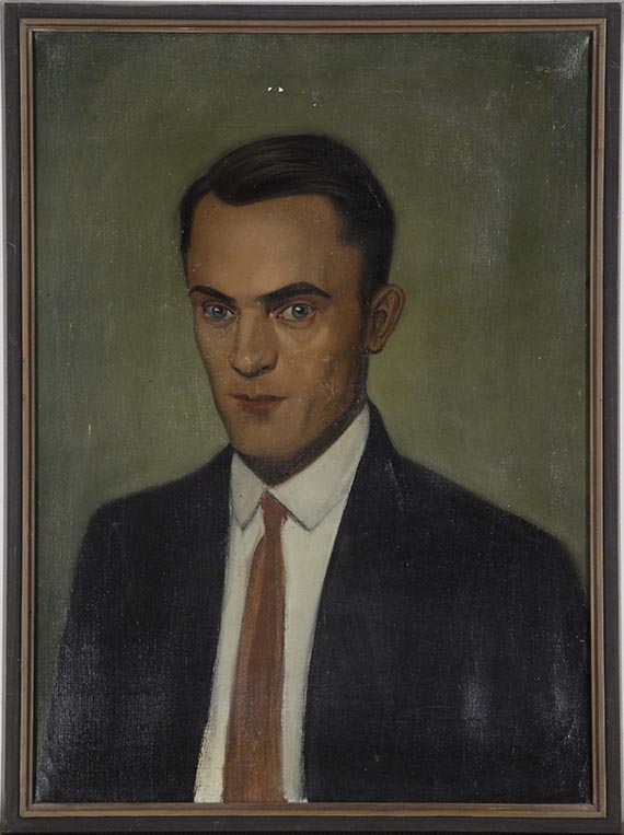 Georg Scholz - Porträt Erwin Hildinger - Image du cadre
