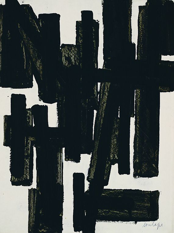 Pierre Soulages - Abstrakte Komposition