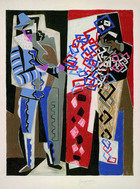 Gino Severini - Arlecchino e pedrolino