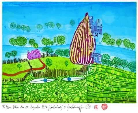 Friedensreich Hundertwasser - Gib acht, wenn Du über die Prairie gehst