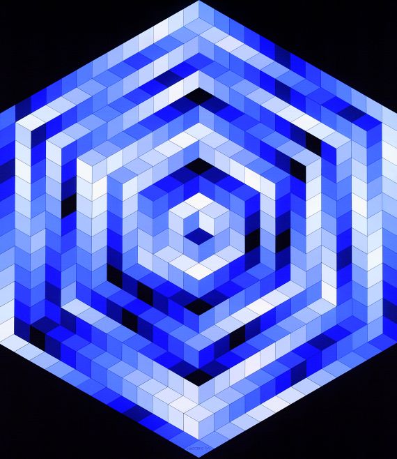 Victor Vasarely - Kriss-Kék