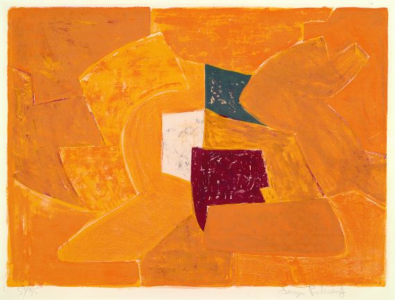 Serge Poliakoff - Composition orange