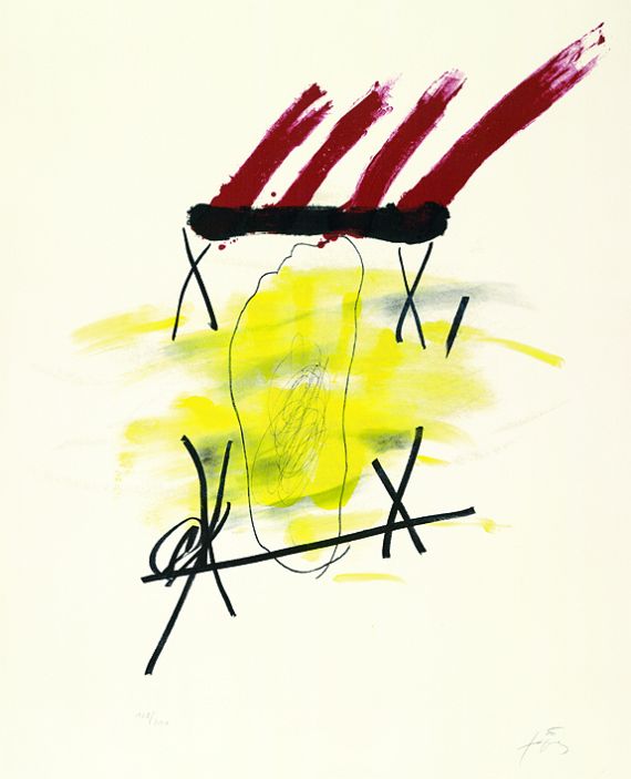Antoni Tàpies - La main jaune