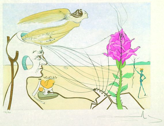 Salvador Dalí - La Rose (Dream)