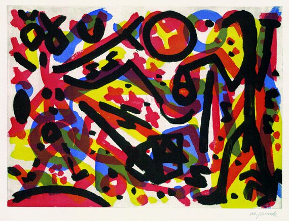 A.R. (d.i. Ralf Winkler) Penck - Figürliche Komposition