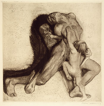 Käthe Kollwitz - Tod und Frau