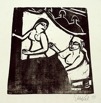 Erich Heckel - Zwei Mädchen