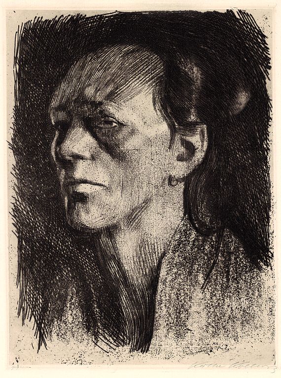 Käthe Kollwitz - Arbeiterfrau (mit dem Ohrring)