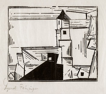 Lyonel Feininger - Gelbe Dorfkirche 3