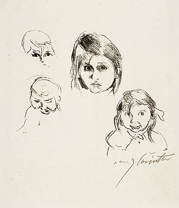 Lovis Corinth - Kinderköpfe