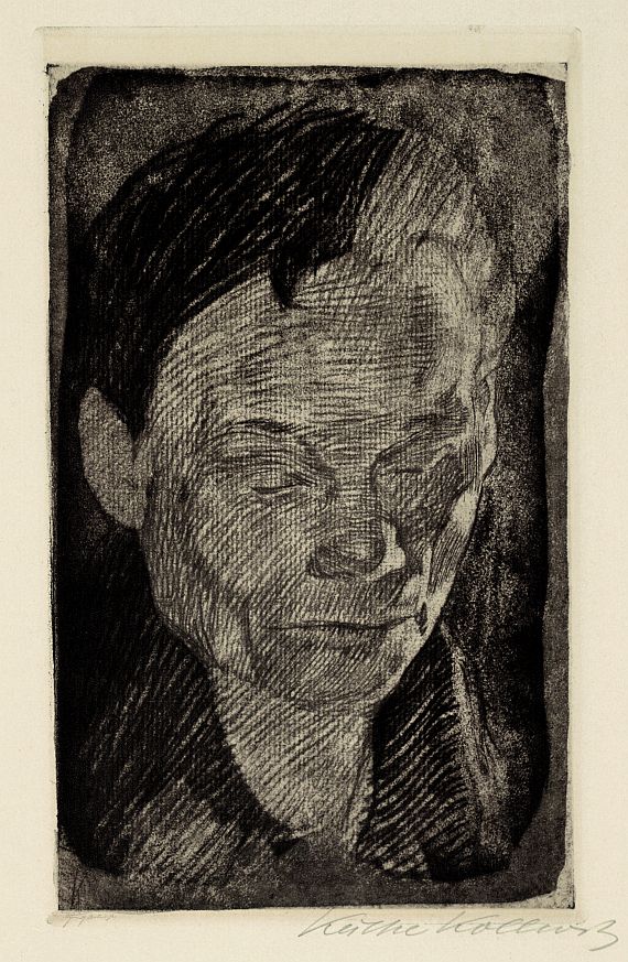 Käthe Kollwitz - Frauenkopf