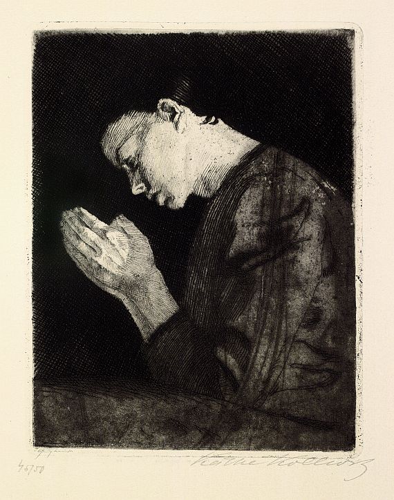 Käthe Kollwitz - Betendes Mädchen