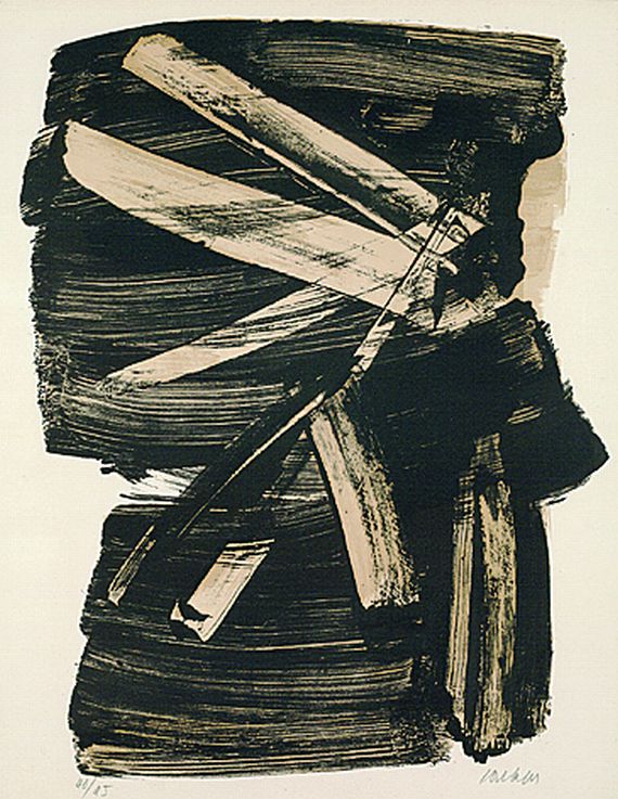 Pierre Soulages - Lithographie no 10