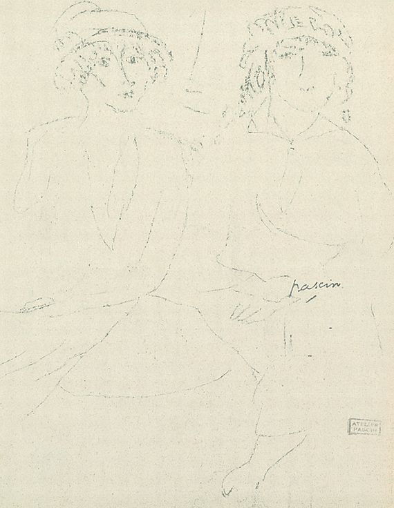 Jules Pascin - Hermine David et jeune femme