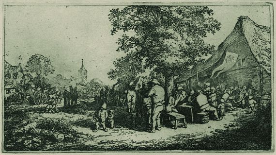 Adriaen van Ostade - Dorfkirmes unter dem großen Baum