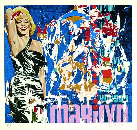 Mimmo Rotella - Marilyn