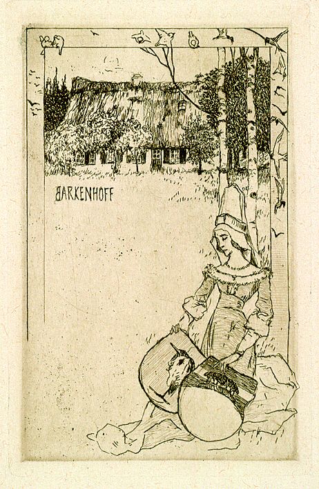 Heinrich Vogeler - Exlibris Barkenhoff