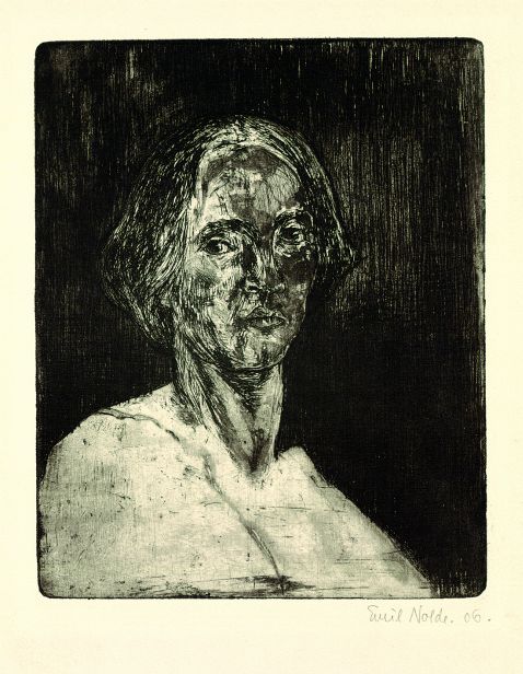 Emil Nolde - Frauenkopf