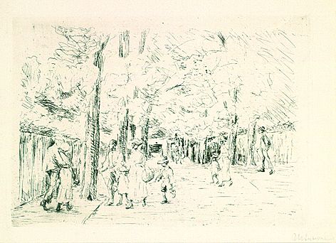 Max Liebermann - Straße in Wannsee