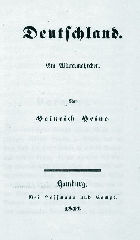   - Deutschland. Ein Wintermährchen, 1844 + 2 Beig. Zus. 3 Tle.