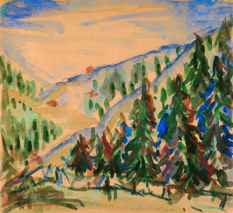 Ernst Ludwig Kirchner - Blick von der Staffelalp