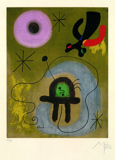 Joan Miró - Mauve de la lune