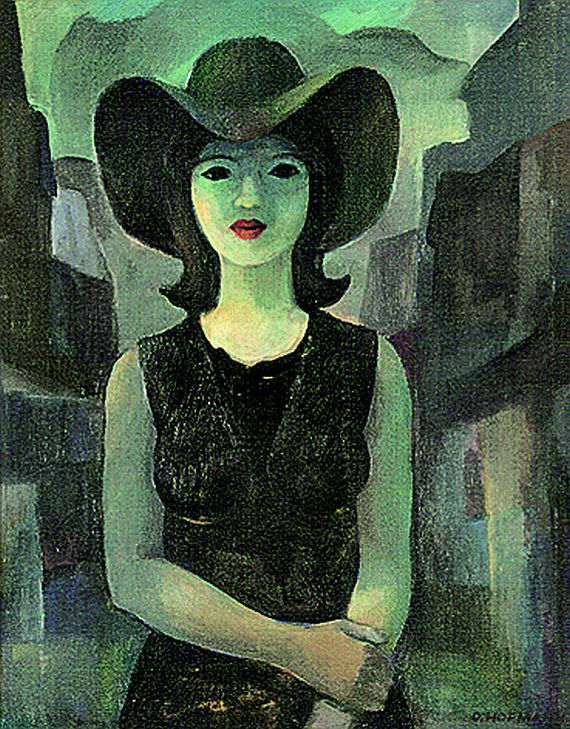 Otto Hofmann - Mädchen mit Hut