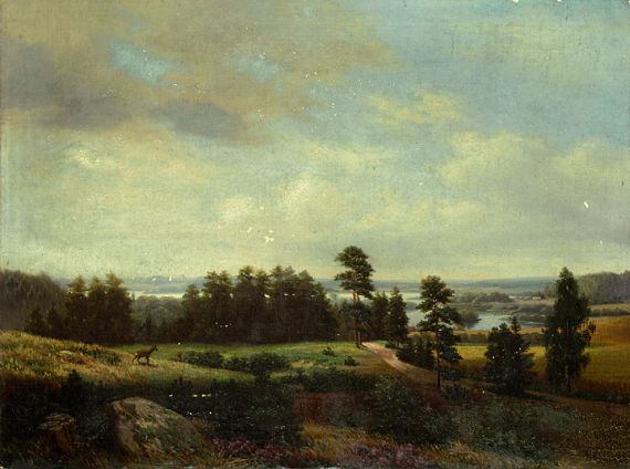 Julius Siemering - Landschaft des preußischen Gutes Ponarien