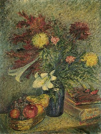 David Davidovic Burliuk - Stillleben mit Blumenstrauß