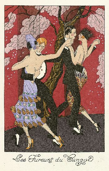 Georges Barbier - Guirlande des mois. 5 Bde. 1917ff.