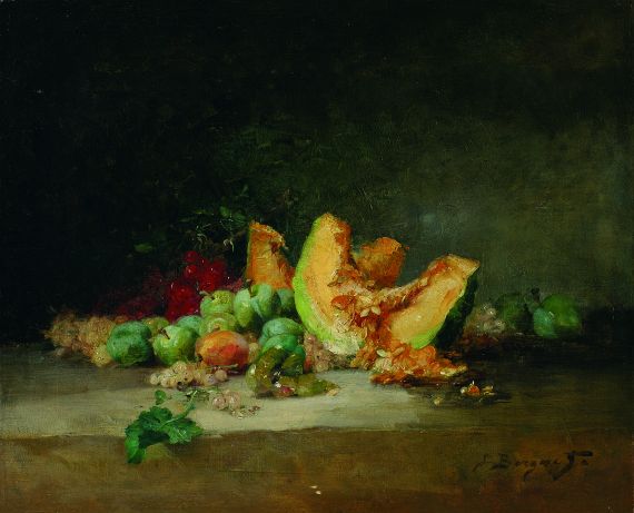 Denis Pierre Bergeret - Stillleben mit Melone