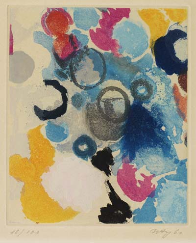 Ernst Wilhelm Nay - Farbaquatinta 1960 (NOR)