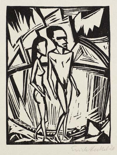 Erich Heckel - Zwei am Meer