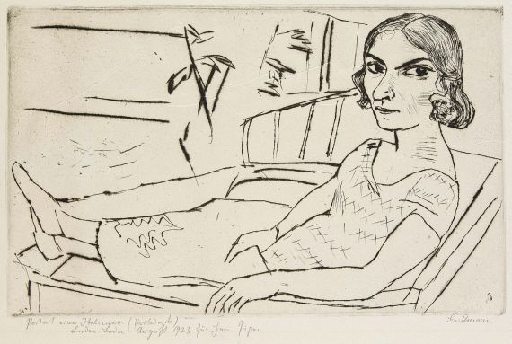 Max Beckmann - Italienerin