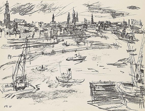 Oskar Kokoschka - Hamburger Hafen