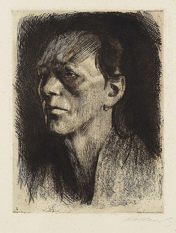 Käthe Kollwitz - Arbeiterfrau (mit dem Ohrring)