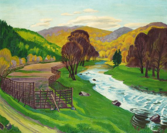 Hermann Max Pechstein - Vorfrühling im Harz (Bodetal)