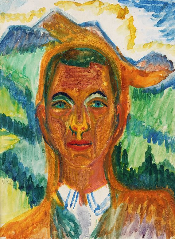 Ernst Ludwig Kirchner - Männerkopf