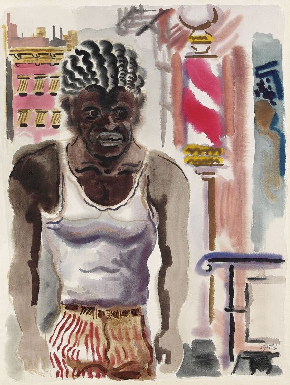 George Grosz - Black man, New York