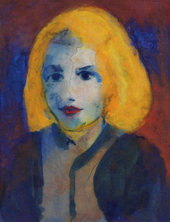 Emil Nolde - Mädchenkopf