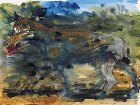 Rainer Fetting - Arizona Wolf