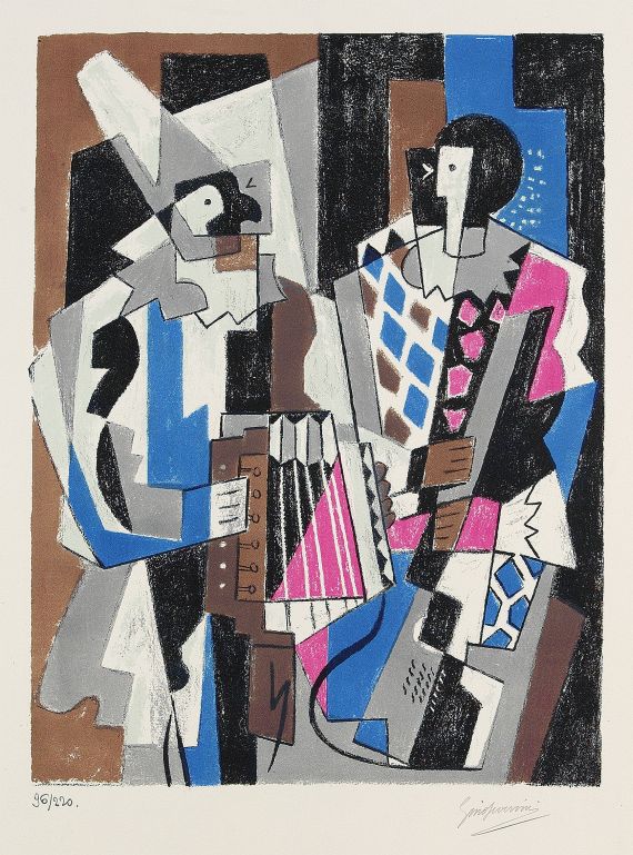 Gino Severini - Les Arlequins