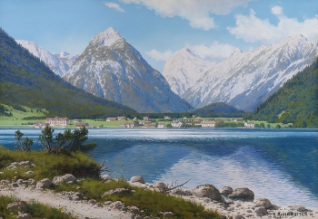 Rudolf Reschreiter - Ansicht von Pertisau am Achensee