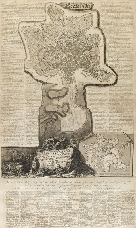 Giovanni Battista Piranesi - Pianta di Roma e del Campo Marzo