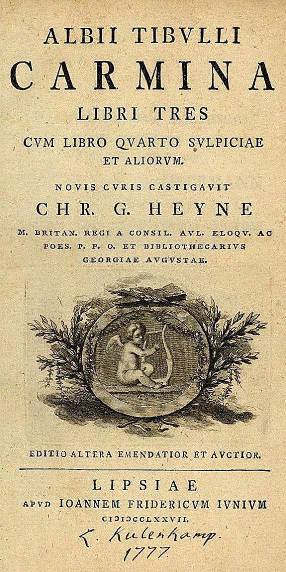 Christian Gottlob Heyne - Carmina