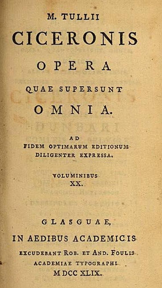 Cicero, M. T. - Französ. Literatur 18 Jh., 49 Tle.